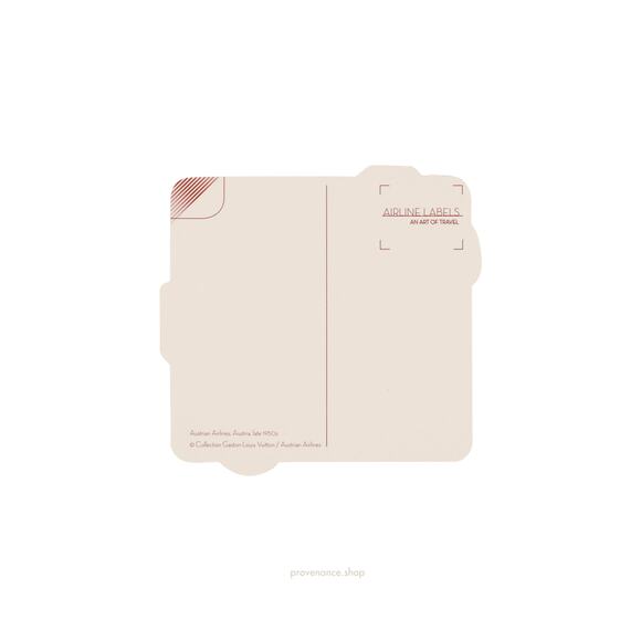 🔴 Louis Vuitton Airline Label Postcard Sticker- PLACE YOUR HANDBAG HERE - Picture 2 of 2